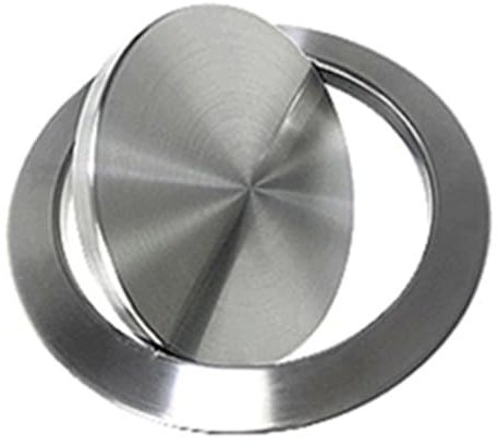 JTWWDM Runder, Integrierter Abfallschacht Aus Edelstahl 304 für Die Arbeitsplatte, für Mülleimer, Verdeckte Installation, Klappdeckel-Dekoration, Mülleimer-Klappdeckel,21cm 304 Material