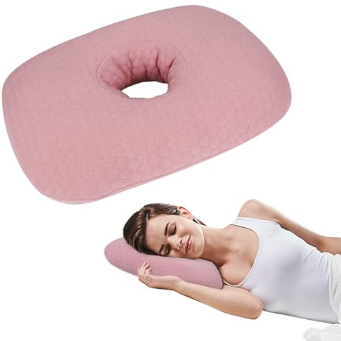 RoamReady Cuscino perforato per orecchie, con foro, cuscino per piercing all'orecchio, protezione per infiammazioni, piaghe da decubito, sollievo dal dolore, per dormire, per chi dorme sul lato CNH