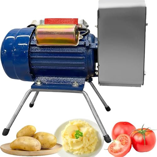 WUCIOA 750W Commercial Potato Ricer, 20-30KG/H Electric Grinding Mud Grinder, Stainless Steel Potato Masher with Grinding Shaft & Gear, Smooth Delicate, Potato Masher for Fruit & Veg Puree(220v)