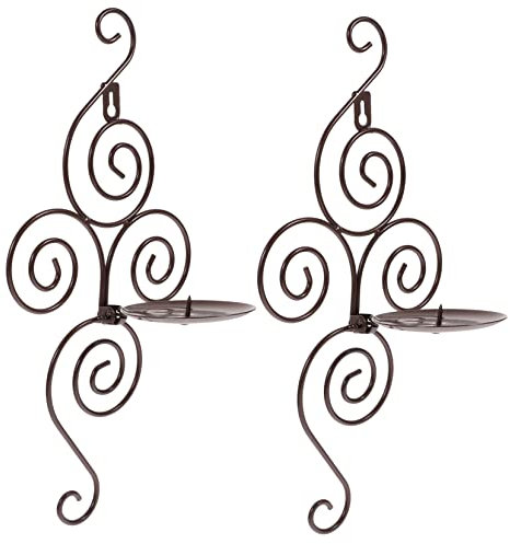 MAGICLULU Moderne Kerzenhalter Aus Metall Kreativer Wandleuchter Rustikaler Europäischer Stil Kunstleuchter Für Wohnzimmer