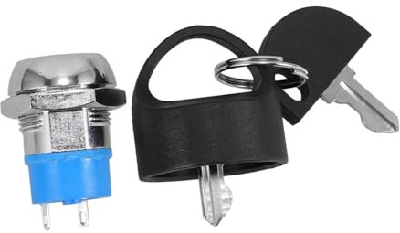 AKOOSY Cilindro Di Blocco Accensione Per Scooter Elettrici Interruttore Di Accensione Con Chiave Accessorio Per Biciclette Elettriche Facile Da Installare e Resistente Agli Agenti