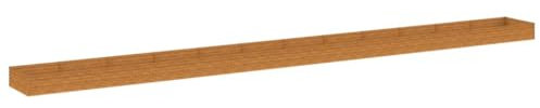 Bancal de acero corten 115 x 100 x 36 cm – Jardín duradero para verduras y hierbas – Ideal para pequeños jardines y balcones