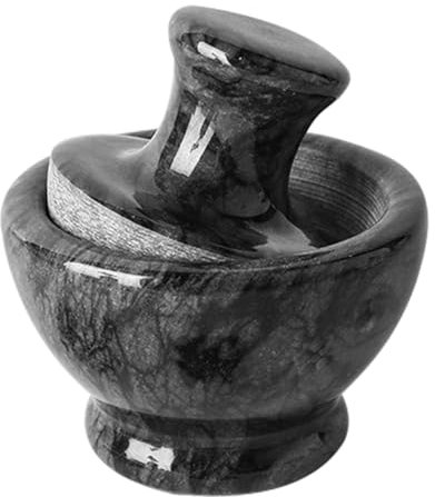 Alipis Mortero De Mármol Cabeza De Juego De Mortero Para Moler Pimienta y Especias Para Cocina