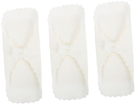WEKAMOS Paño Menstrual Lavable 3 Piezas Menstruales Reutilizables Capa Algodón Blanco Transpirable Para Puerperas Uso Diario Protección Cómoda Femenina