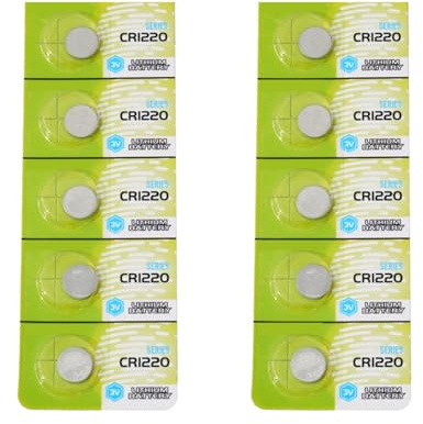 Wayfadacc Lot de piles bouton CR1220 3 V au lithium pour jouets et télécommandes