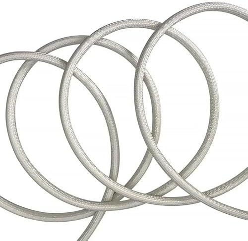 AYAZER Guaina Isolante Intrecciata in Silicone Interno in Fibra di Vetro Esterna, Guaina Protettiva for Cavi(5M_6 X 8MM)