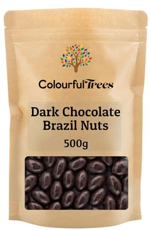 Dark Chocolate Brazil Nuts 500g by Colourful Trees
