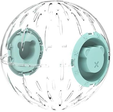 Hamsterboll löparhjul, bekväm hamsterleksak, genomskinliga husdjurshjul med rymlig design, säker träningshjul tillbehör, hamstrboll för vardagsrum, husdjurshjul för