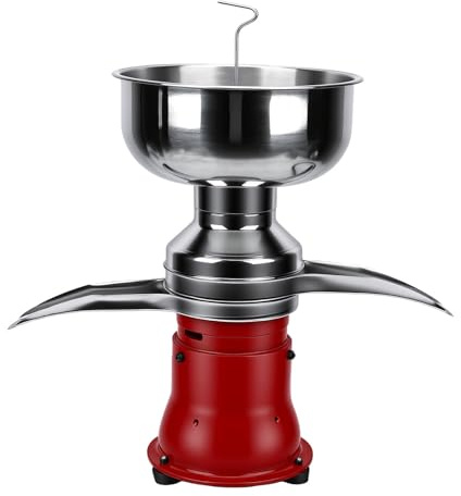 Generic Separador Centrífugo de Nata Eléctrico de 5L, Espumadera de Leche de Acero Inoxidable para Leche Fresca de Cabra y Vaca