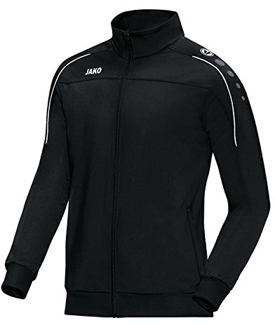 JAKO Herren Polyesterjacke Classico, Schwarz, M