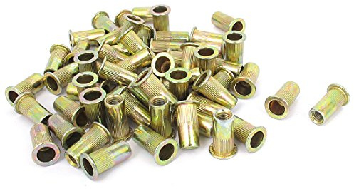 Aexit M6x19.5mm Metric Nails, Screws & Fasteners Countersunk Head Blind Rivet Nut Insert s Nut & Bolt Sets 100 Pcs