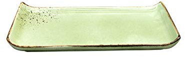 CreaTable, BBQ Platte 33 x 16,5 cm, Nature Collection, GREEN 22083, Steinzeug