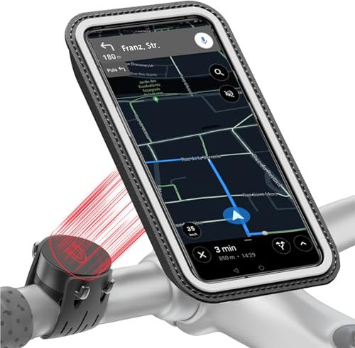 Shapeheart - Der einzige magnetische Handyhalterung Fahrrad - Smartphone KOMPATIBEL 4-7 Zoll - Handyhalter Fahrrad - Handyhalterung Kompatibel mit allen Fahrradlenkern