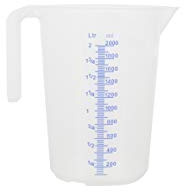 Messbecher Literbecher Maßbecher Messkanne stapelbar 3 Liter offener Griff
