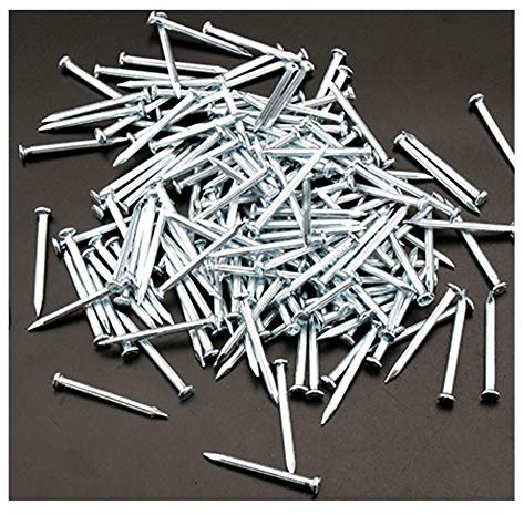 Clavos de hormigón de cabeza plana baldosas de hormigón endurecido con muescas con clavos de acero inoxidable de alta resistencia-1 pulgada 200 piezas