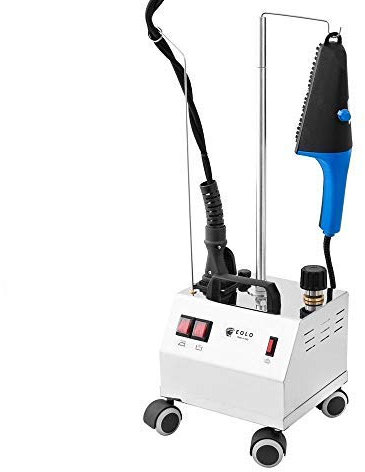 EOLO Spazzola a Vapore AV02 INOX Plus Professionale Generatore Vapore Stiro Verticale e Orizzontale Caldaia in Rame Risparmio Energetico Anticalcare Garanzia 5 Anni