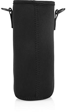Wasserflaschenhülse Glas Wasserflaschenhalter Flaschenträger Tragetasche Tasche für Camping im Freien Wandern Angeln mit Griff(15cm)