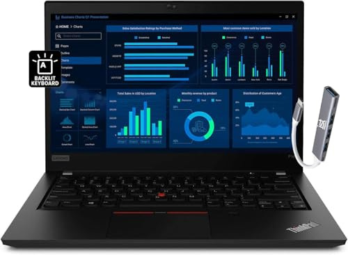 Lenovo ThinkPad P14s Mobile Workstation Laptop per architettura, ingegneria (touchscreen FHD da 14, AMD 8-core Ryzen 7 Pro 4750U (Beat i7-10750H), 40 GB RAM, SSD da 1 TB), retroilluminato, Win 11 Pro