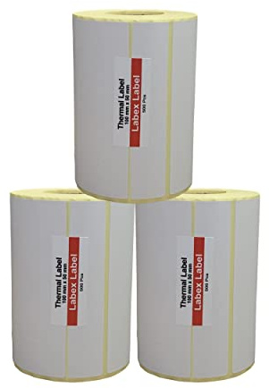Etichette termiche 100x50 mm su rotolo – Etichette Spedizioni Adesive BRT SDA GLS DHL – 3 rotoli 3000 etichette – Senza nastro – TSC Godex compatibili – Labex Label