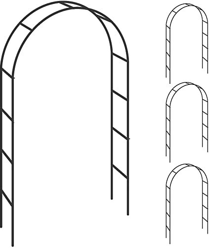 Gardebruk® Rosenbogen 4er Set Metall 240x140x37cm Stabil Wetterfest Garten Rankgitter Rankhilfe Rankbogen Metallbogen Gartenbogen