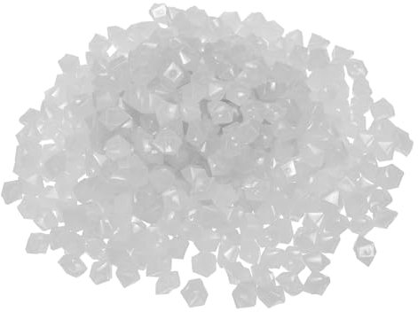 sourcing map 500Stk Glühende 10-15mm Leuchtende Kieselsteine Dekoration Dunkel Leuchtende Dekoration Heimwerkerbedarf Weiß für Garten Topfpflanze Fischtank