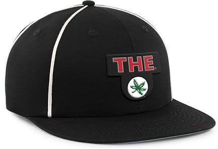 Pacific Headwear Unisex-Erwachsene Ohio State Team Flatbill Cap, Schwarz/Weiß, Einheitsgröße