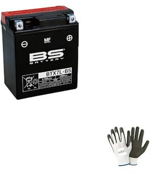 KOMPATIBEL MIT Aprilia RS4 (TW000) 125 2011 a 2016 BS BTX7L-BS 12V/6AH Batterie(YUASA YTX7L-BS) BATTERIEN FÜR Motorrad-Roller KOMPLETT,BEREIT ZUM EINBAU BEREIT 113X70X130