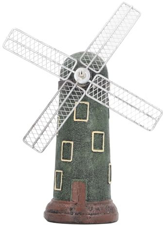 VBESTLIFE Décoration de Moulin à Vent Hollandais, Statue de Moulin à Vent Hollandais, Figurine Décorative Exquise pour Bureau, Meuble TV, Bureau (Type 2)