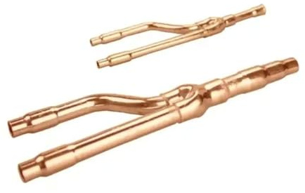 Copper Refrigeration Pipe Fitting Y Branch Y Joint for Daikin VRV/VRF Air Conditioner System Fits 1/4 to 3/4 with Insulation