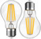 Genixgreen Dimmbar E27 LED Warmweiss Glühbirne 100Watt, 9W 1200Lumen A60/A19 Edison LED Filament Leuchtmittel, 2700K Warmweiß LED Kronleuchter Glühlampe, AC 220-240V, 2 Stück