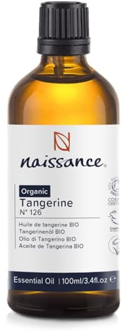 Naissance Organic Tangerine Essential Oil (No. 126) - 100ml - Pure, Natural - for Aromatherapy, Home Diffusers, Humidifier, Burner, Candle Making