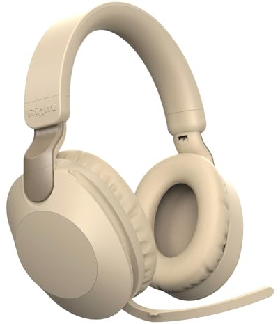 AndThere Cuffie Bluetooth Over Ear Wireless Cuffie Con Microfono Cavo On Ear Grandi Cuffie Cancellazione Rumore Bluetooth Headphones Noise Cancelling Senza Fili Cuffie per Gaming PC TV Palestra