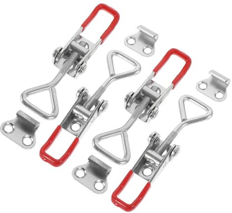 ULTECHNOVO 4pcs Heavy Duty Toggle Clamp Latch Latch Clamp for Industrial Cabinet Sliding Door Locking Mechanism