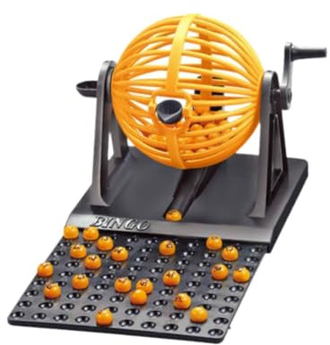 JISADER Bingo Lotto Game Bingo Chips Bingo Machine Toy für Geburtstagsfestivals