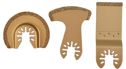 3pcs Carbide Oscillating Multi Tool Renovator Saw Set Ceramic Tile Grout Removing Tools Oscillating Cutter