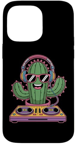 Cactus avec Casque Et Platines Plant DJ Soleil Coque pour iPhone 14 Pro Max
