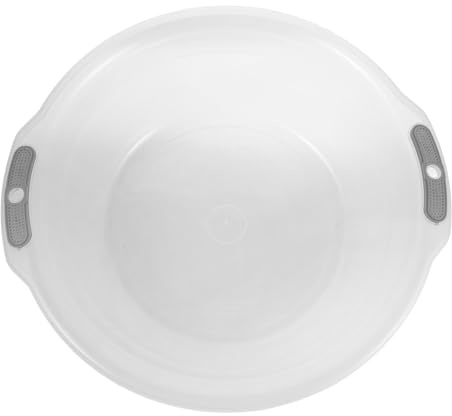 Hemobllo Bassine Bain de Pieds Transparente Extra Large avec Poignées Doubles Bac de Lavage Polyvalent pour Seau à Pied Seau à Linge Lavage Mains Lessive Usage Maison Camping et Voyage