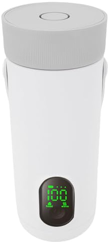 VBESTLIFE Bouilloire électrique de Voyage, Mini Bouilloire Portable sans Fil Rechargeable avec 6 Réglages de Température et Batterie 27 000 MAh, pour Voiture, Camping en Plein Air