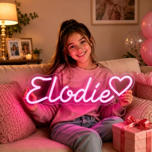Neon Schild Personalisiert Dimmbar LED Leuchtschilder Namensschild