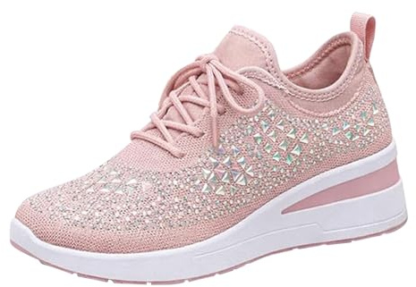 Sommar chic och bekväm kilklack för dam, höga sneakers för kvinnor, breda fotsneakers, unisex sneakers för alla årstider, bekväma joggingskor, tennissko