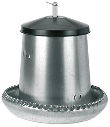 Kerbl 71103-0 Futterautomat für Hühner/Puten verzinkt 40 kg, unmontiert