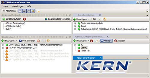 KERN Professionelle Balance Connection Software