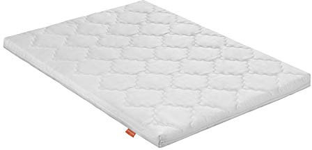 sleepling Laufgittermatratze, Babymatratze Laufstall, Made in EU, Ökotex 100, Bezug waschbar 60 Grad, 75 x 100 x 5 cm, weiß