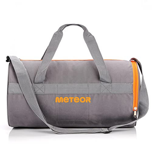 meteor Sporttasche Kinder 25L runde Tasche Gym Tasche Herren schwimmtasche Reisetasche Urlaubstasche klein Fitnesstasche Kindertaschen Schule-Taschen turntasche Jungen