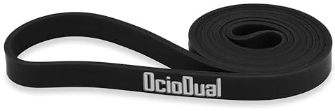 OcioDual Bandas de Resistencia con Diferentes Niveles de Fuerza por Colores Rojo Negro Violeta Verde, Gomas Elásticas para Entrenamiento, Dominadas, Fitness Yoga, Ejercicio