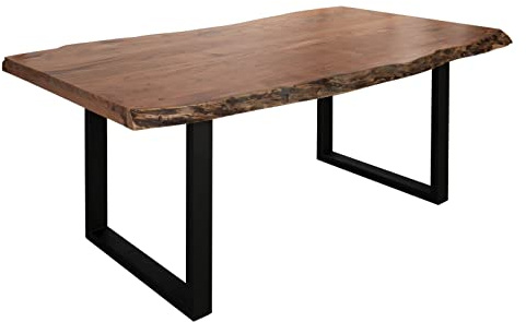 MASSIVMOEBEL24.DE Esstisch Akazie Natur lackiert Freeform | 200x100x77 cm (BxTxH)75kgModernzerlegtvollmassivMASSIVMOEBEL24.DE