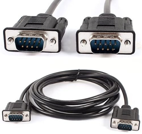 DIGITAL VANGUARD DISCOVERING POSSIBILITIES (DV) VGA to VGA Cable 1.5m,15 pin 1080P Full HD SVGA/VGA Male to Male Monitor VGA Extension Lead for Computer PC Laptops TV Projectors (Black)