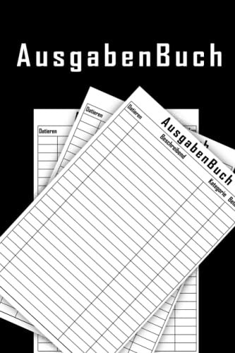 AusgabenBuch: Kassenbuch Für Kleinunternehmer Deutsch Tracker für den Einzelhandel,die Gastronomie Und kleine Unternehmen