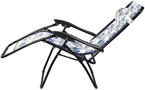 Sun Lounger Garden Chairs Foldable Deck Chair Patio Lounger Chair Folding, Outdoor Zero Gravity Recliners, Beach Lawn Camping Portable Chair with Neck Pillow Support