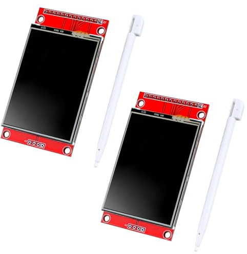 ARCELI 2Pcs 2.4 Zoll LCD TFT Touch Display（mit Griffel）, 320 x 240 Auflösung, ILI9341 Treiber, SPI Schnittstelle Kompatibel mit Arduino und Raspberry Pi